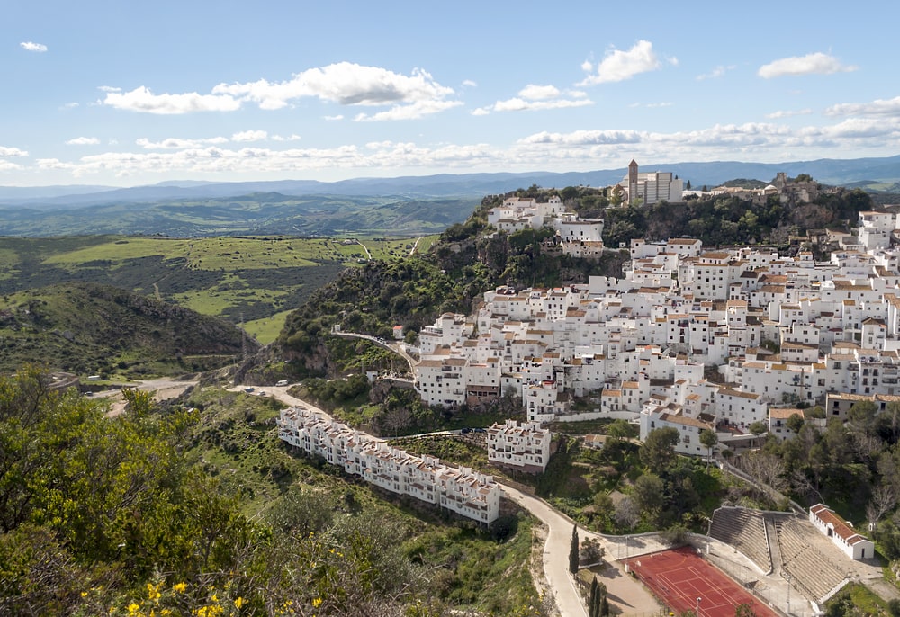 Casares in de provincie Malaga, te bezoeken in de herfst